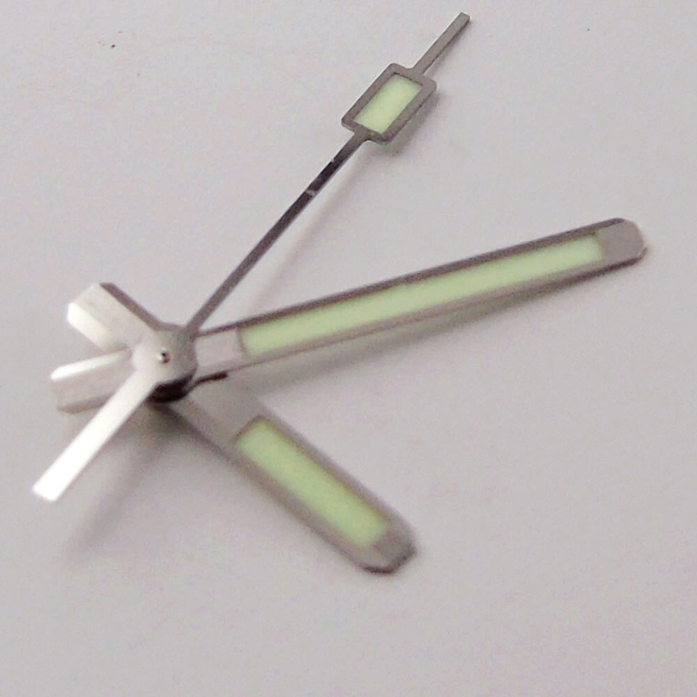 Solid brushed silver watch hands fit for NH35 NH36 movement C3 super luminous