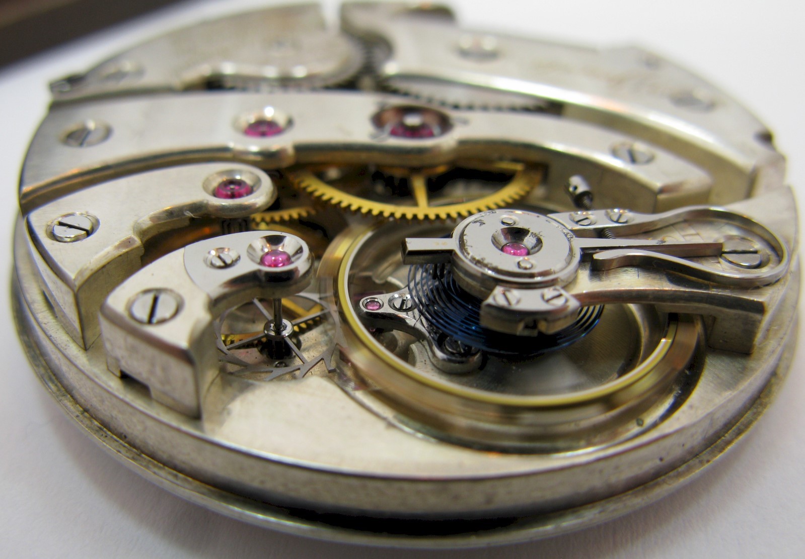Quality Agassiz Pocket Watch Movement for parts .. HC 43.1 mm Ryland & Rankin VA
