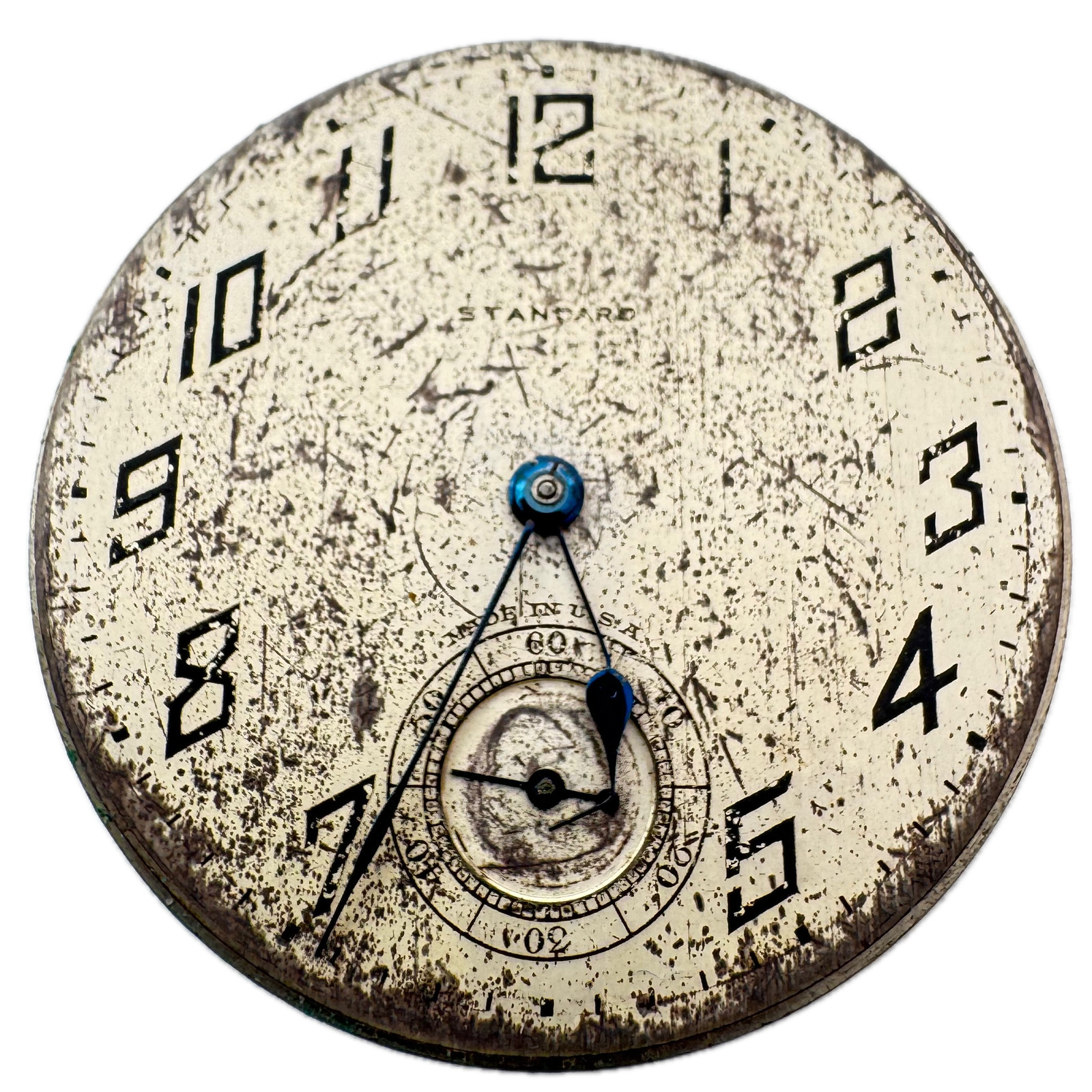 Antique 16s 1920 NY Standard K Pinstripe Mechanical Pocket Watch Movement 97 USA