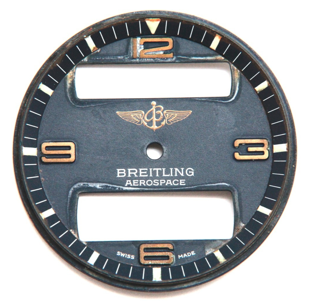 GENUINE BREITLING AEROSPACE NAVY WATCH DIAL 32.5MM Diameter “C158”