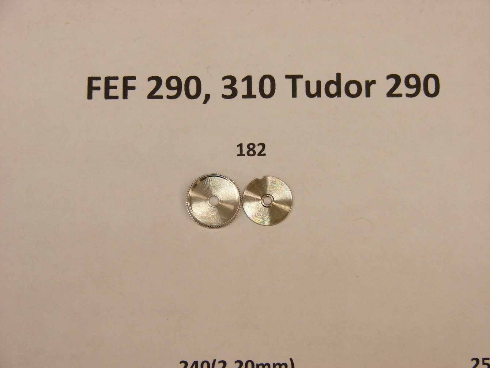 FEF Fleurier 290 310, Tudor 290, wristwatch parts many to choose from!