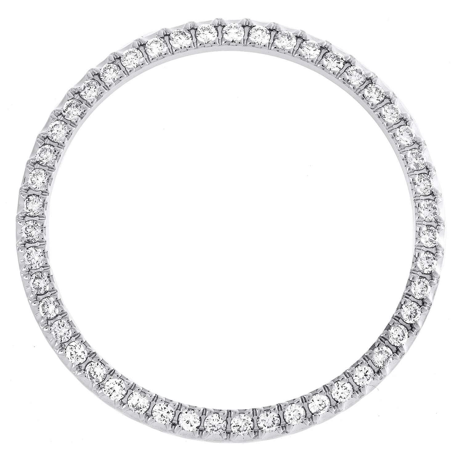Custom U-Cut Prong Set Diamond Bezel For Rolex DateJust Fits 36mm Watch 1.20 CT.