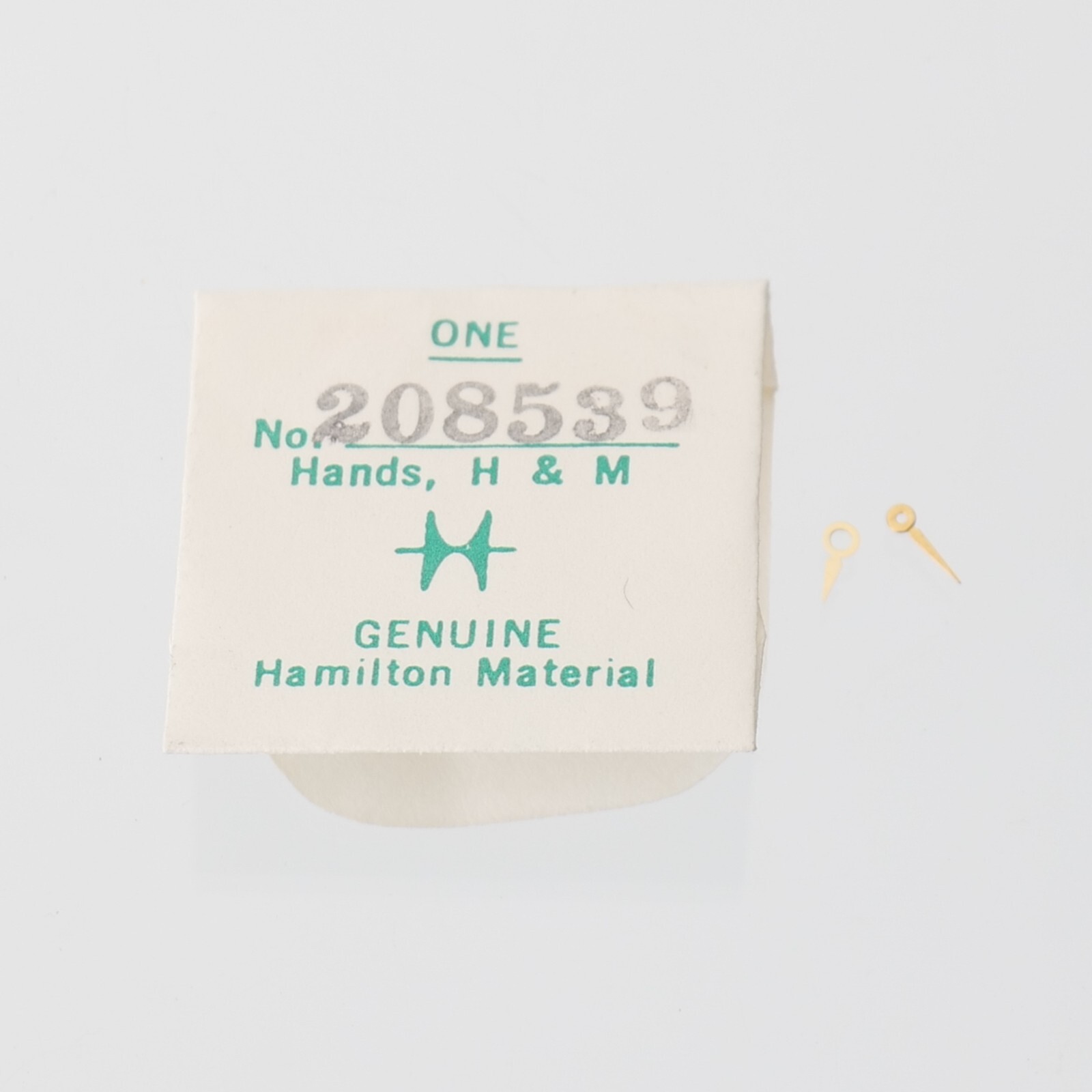 Hamilton Watch Hands No. 208539 Original Pair Hour Minute Watchmaker Parts (H22)