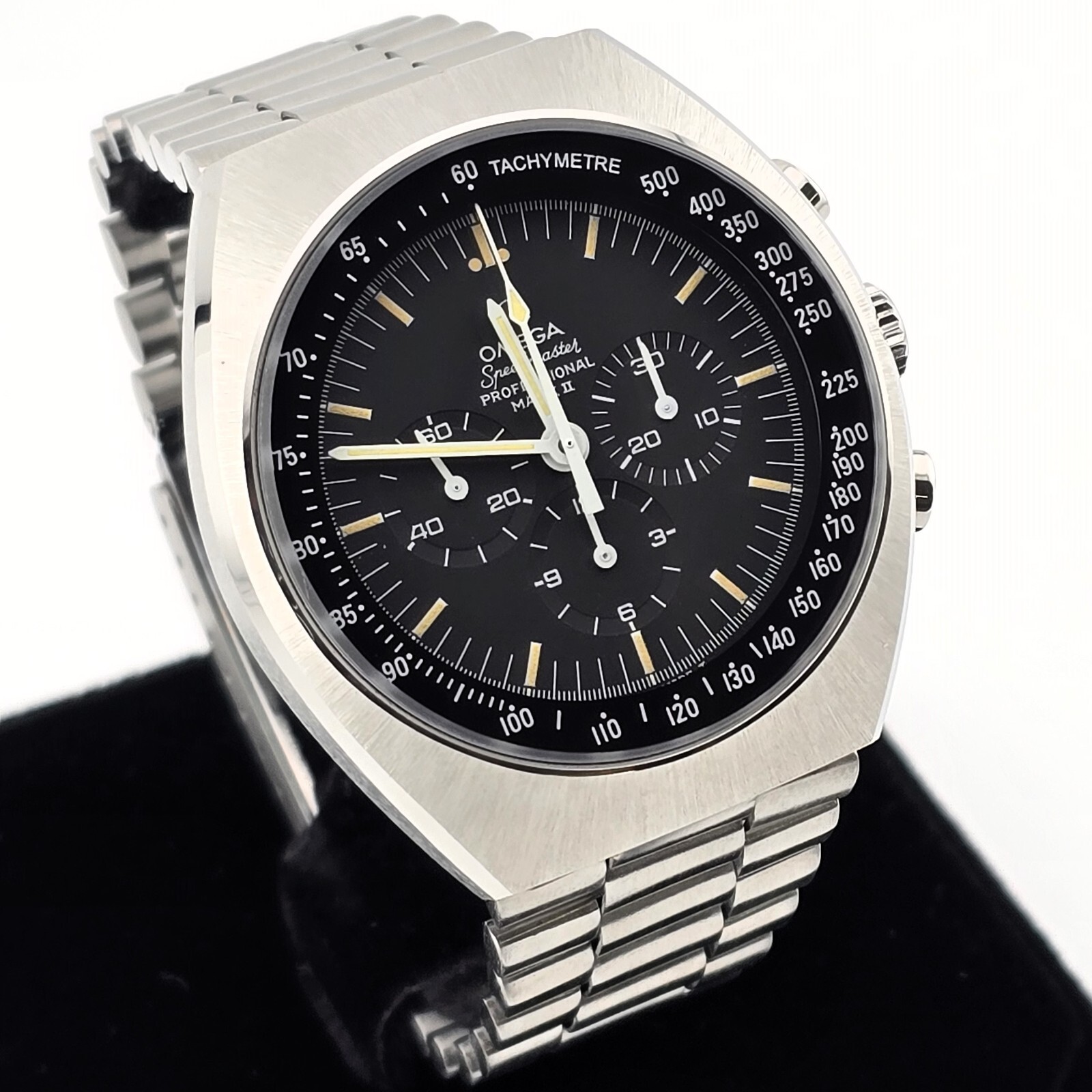 OMEGA SPEEDMASTER MARK II 145.014 COMPLETE CASE REBUILD KIT MINERAL WITH TOOL