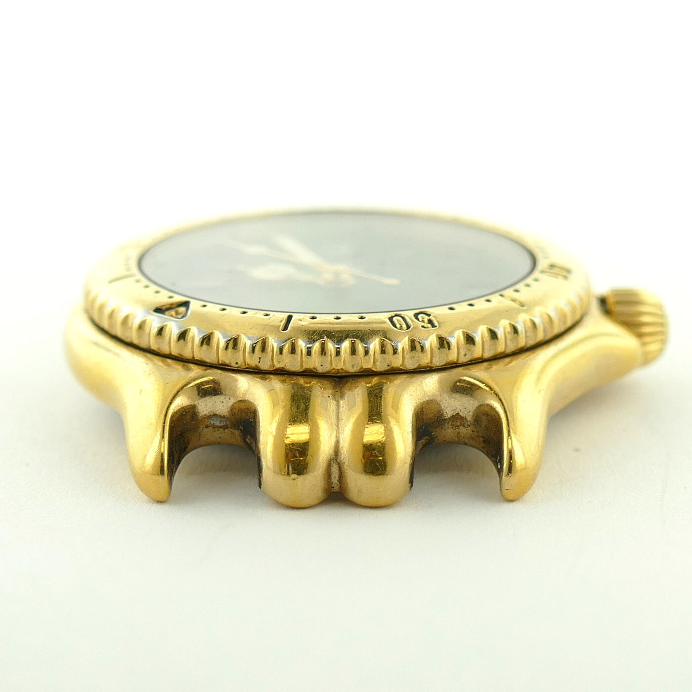 TAG HEUER SEL LINK PROF S94.313M BLACK DIAL GOLD PLATED 34MM WATCH HEAD