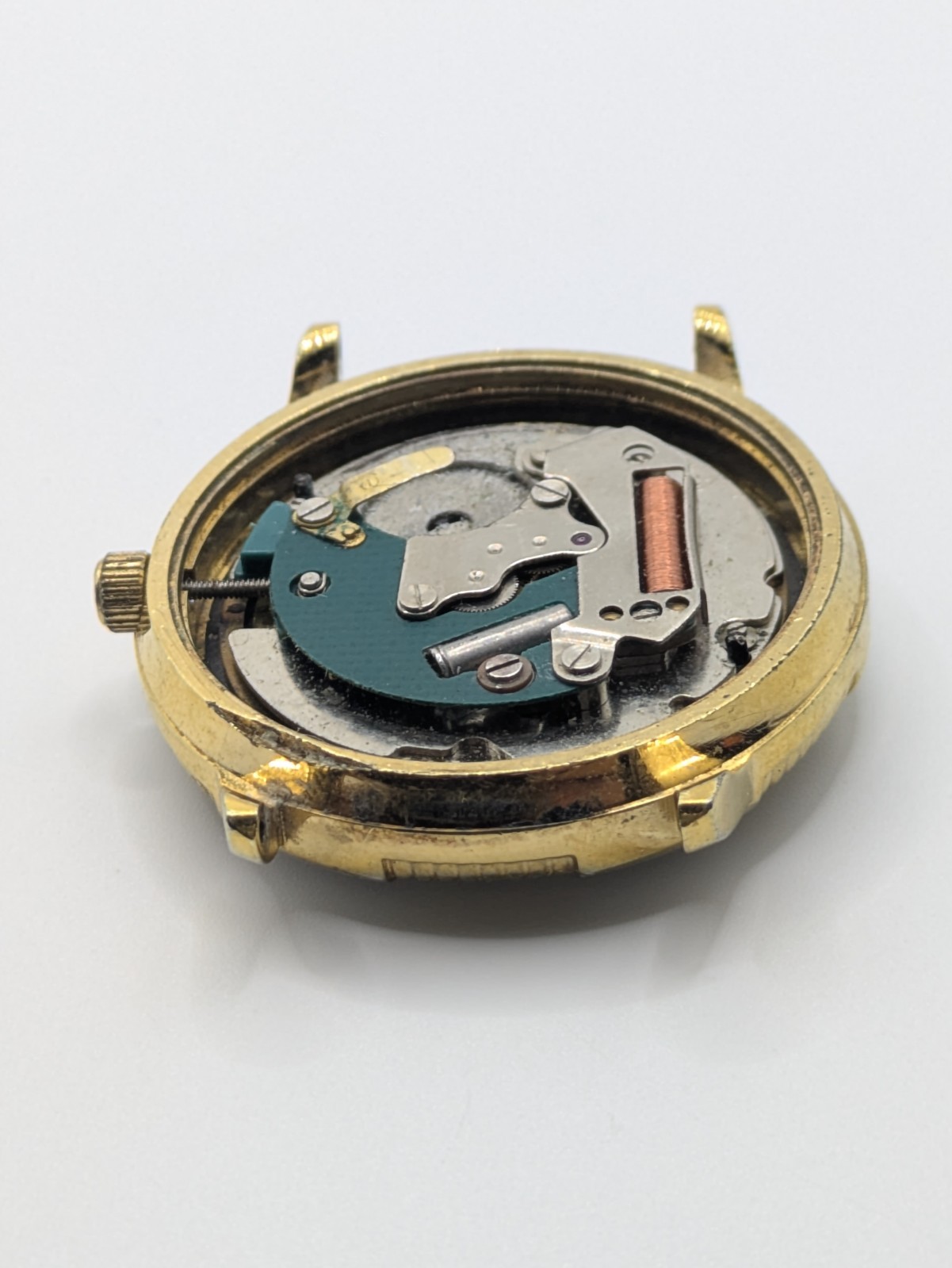 Sekonda HP 6881 Quartz Date Watch Head No Strap Case Back Parts Repair