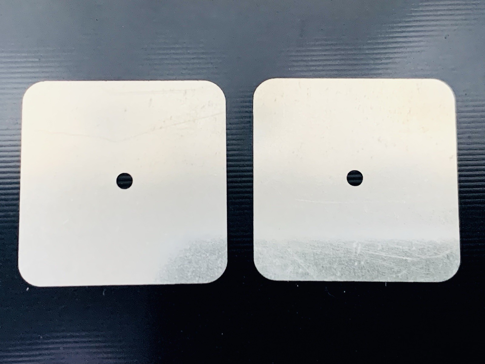Blank dials / nev silver / 27 mm x 27 mm / 0,4 mm . Price for 2 pieces