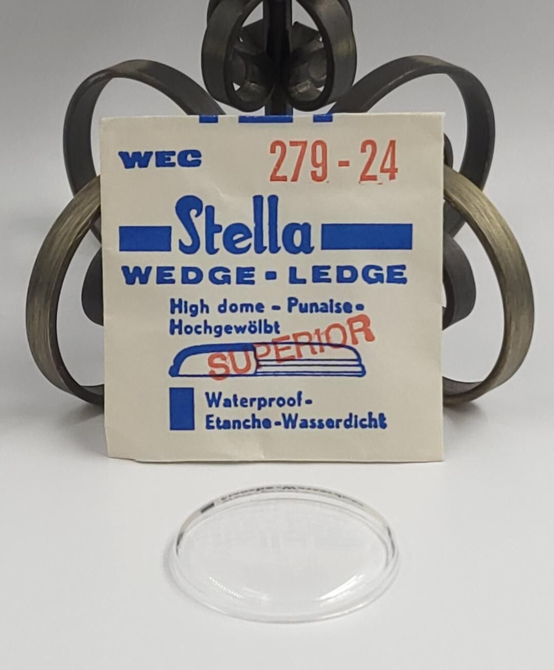 VTG Stella Wedge Ledge High Dome Watch Crystal WEC 279-24