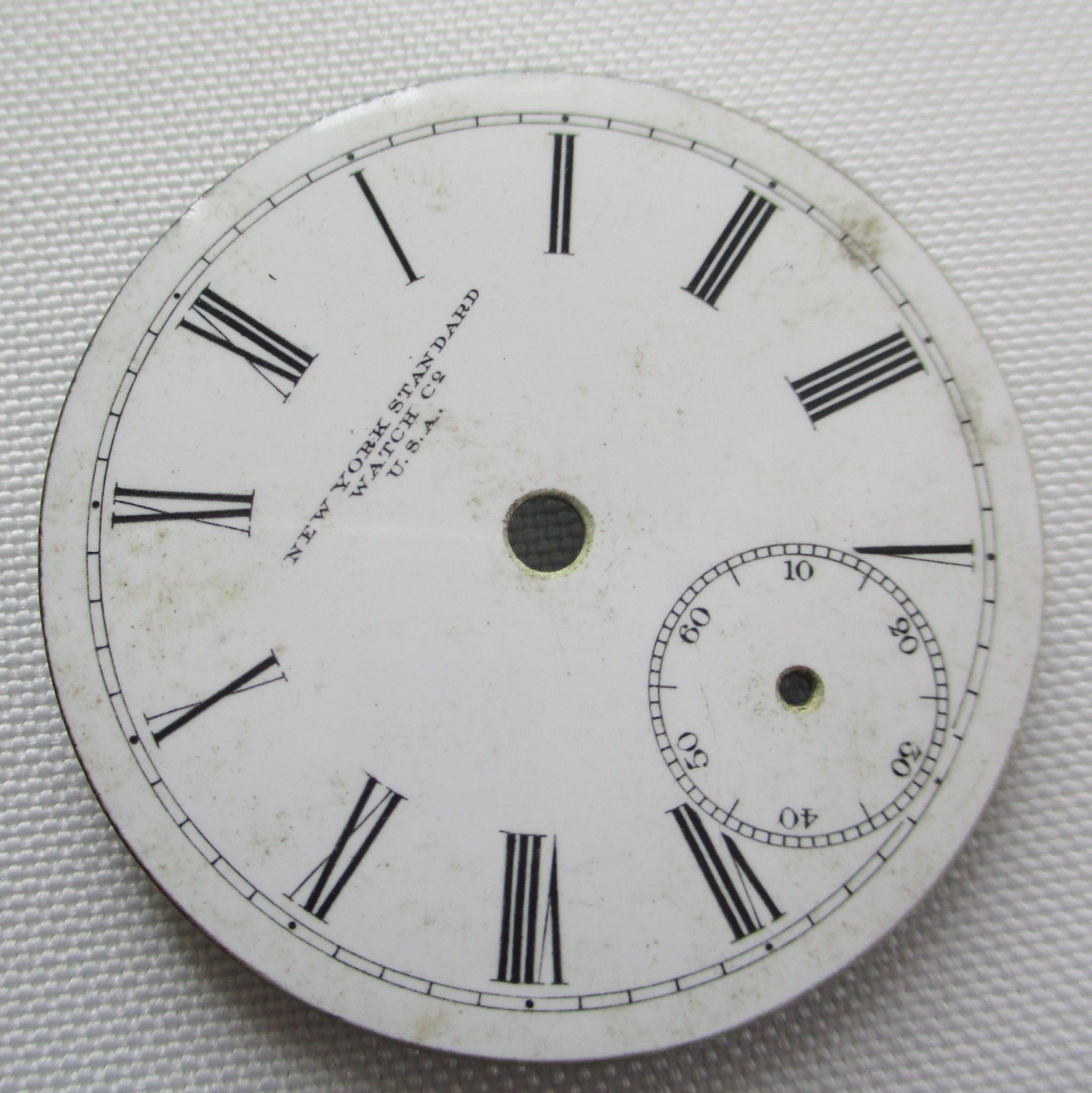 Vintage New York Standard Watch Co. U. S. A. Pocket Watch Dial 45 mm