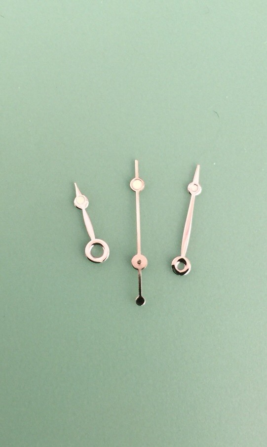 Luminous Silver Colour Watch Hands Set 120/70/20 – Fits Many ETA, Ronda, RLX Etc