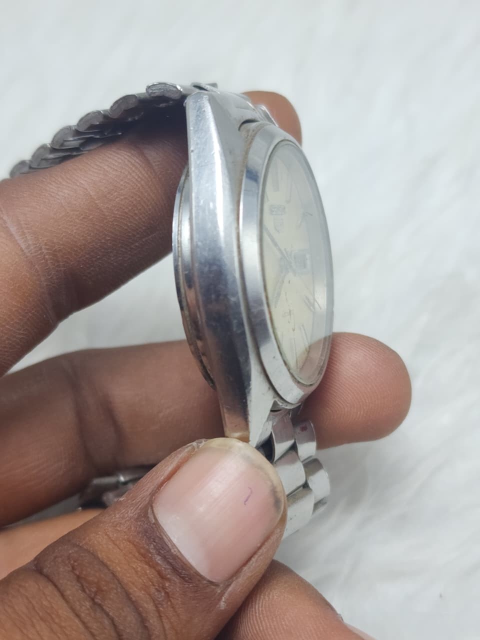 Vintage Seiko Automatic Day Date 7009-8740 Men’s Watch Not Working For Parts Rep