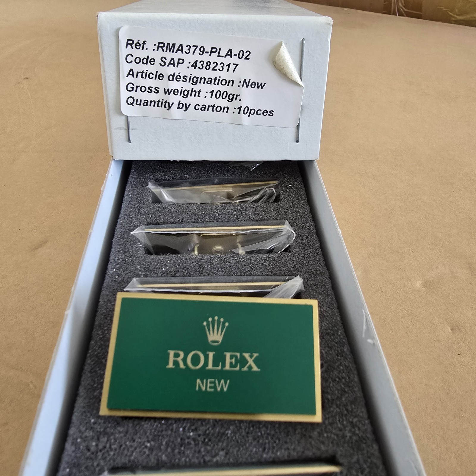 Genuine Rolex Baby label Tags. Authorised Dealer DISPLAY PLAQUE. Each