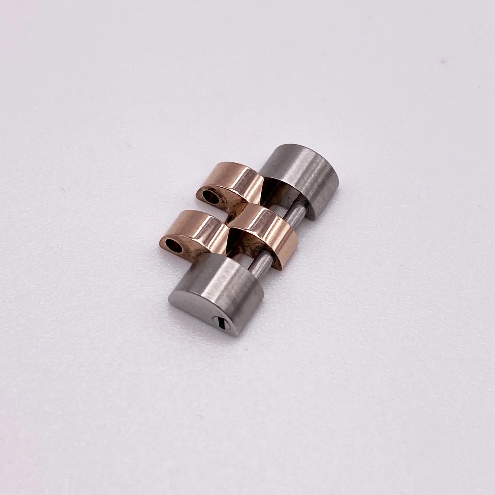Rolex 18K Rose Gold Steel Jubilee Bracelet 15.5mm Link for Datejust Models