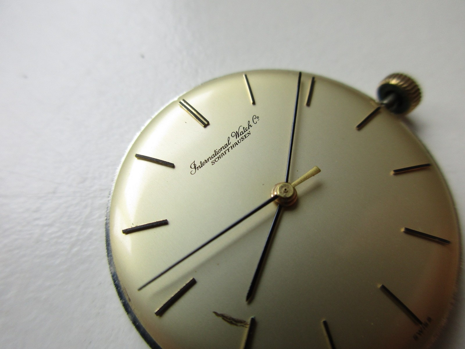 IWC International watch co cal. C 403 Swiss watch movement – running