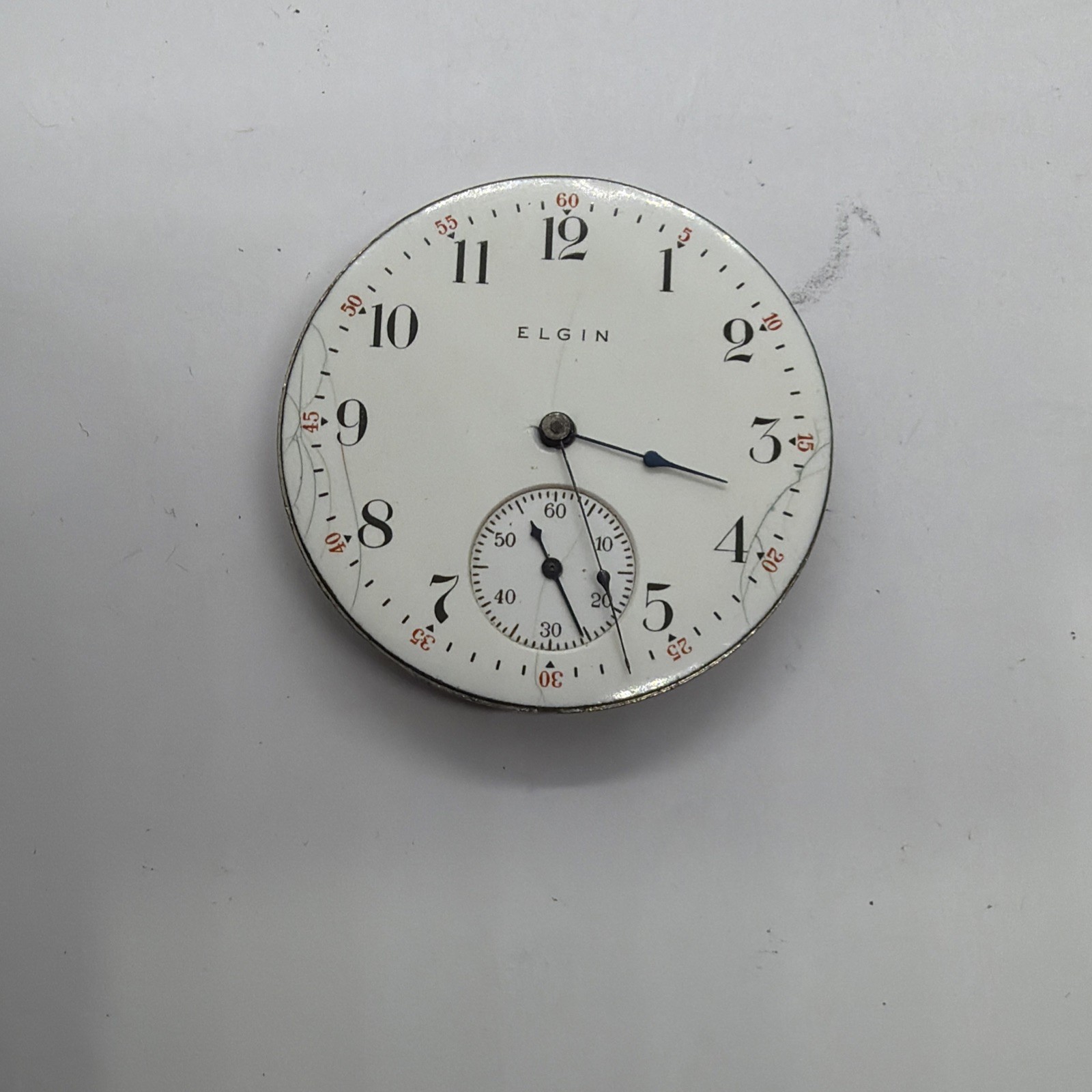 Elgin 16s Nickel 15J Antique Pocket Watch OF Movement Runs Some 510