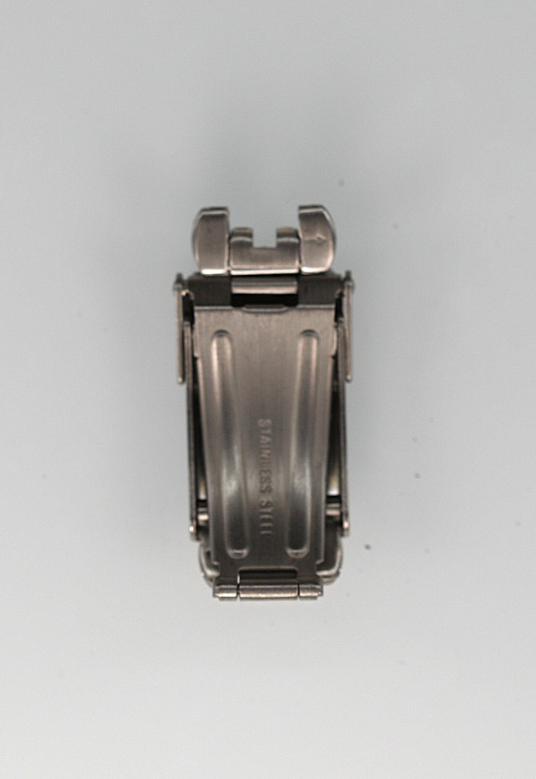 Fossil Unisex Watch Buckle Clasp Silver Stainless Steel Double Fold Over Lock
