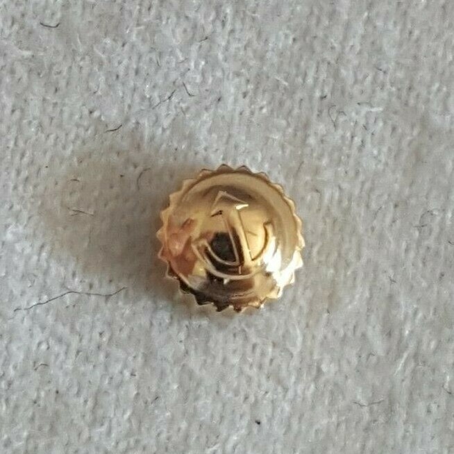RADO Water Resistant Gold Plated Crown Part Number 48-596
