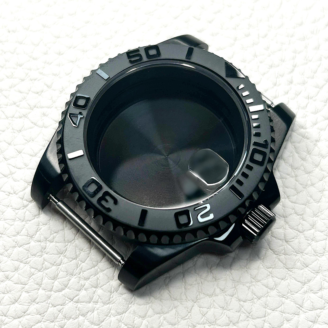 Black Nh35 Watch Case Ceramic Bezel For NH34 NH36 Movement 10ATM SKX Dial 28.5mm
