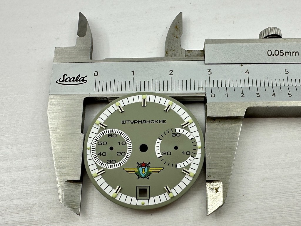 Dial NEW!! for Sturmanskie Poljot Caliber 3133 Vintage Russian Chronograph Watch
