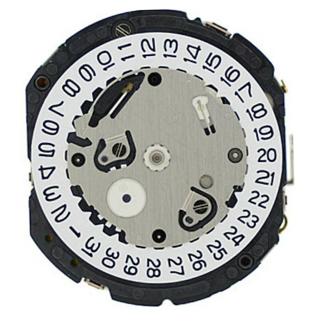Solar Quartz Movement for Hattori /S. Epson VS75A/VS75B Date At 4:30 3 Hands zz