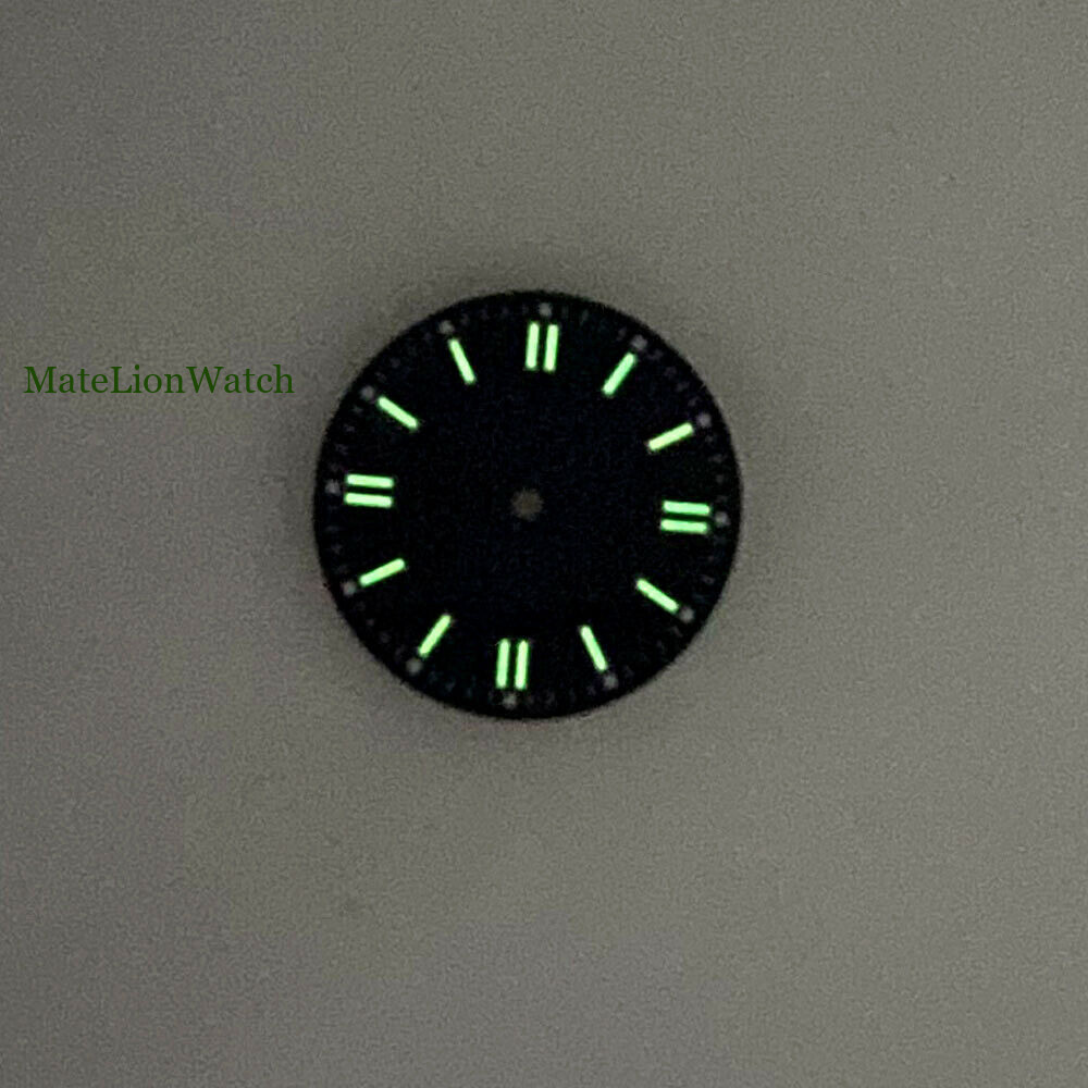 29mm Sterile Watch Dial For ETA2824 2836/Miyota8215 821A/DG2813 3804 Green Lume