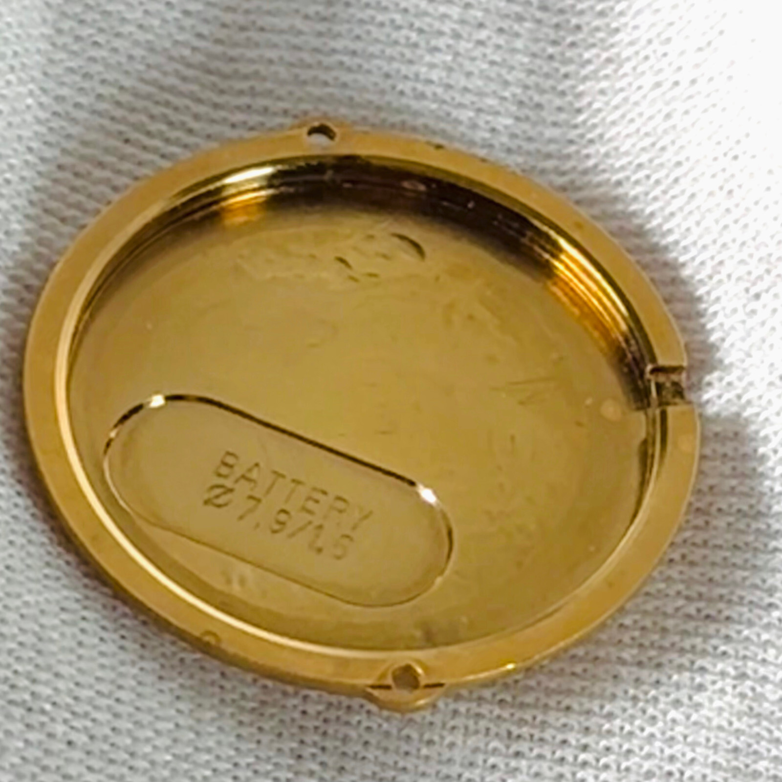 NOS Must De Cartier Vendôme VLC PM ARGENT Vermeil 925 Quartz 24mm Case back 1983