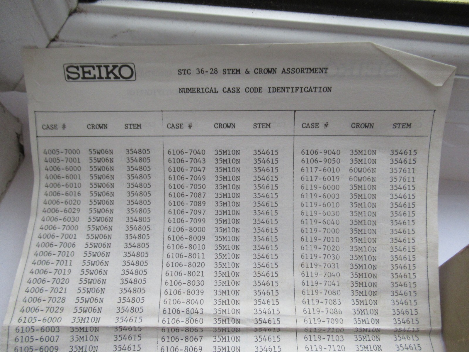 Seiko Crown Genuine 7625-8030 8031 8O40 NOS See Photos Model Fitment