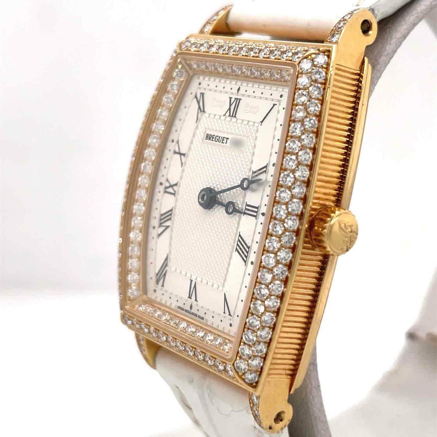 Breguet Heritage Automatic 25 mm 18k Yellow Gold Diamond Bezel Ladies Watch 8671