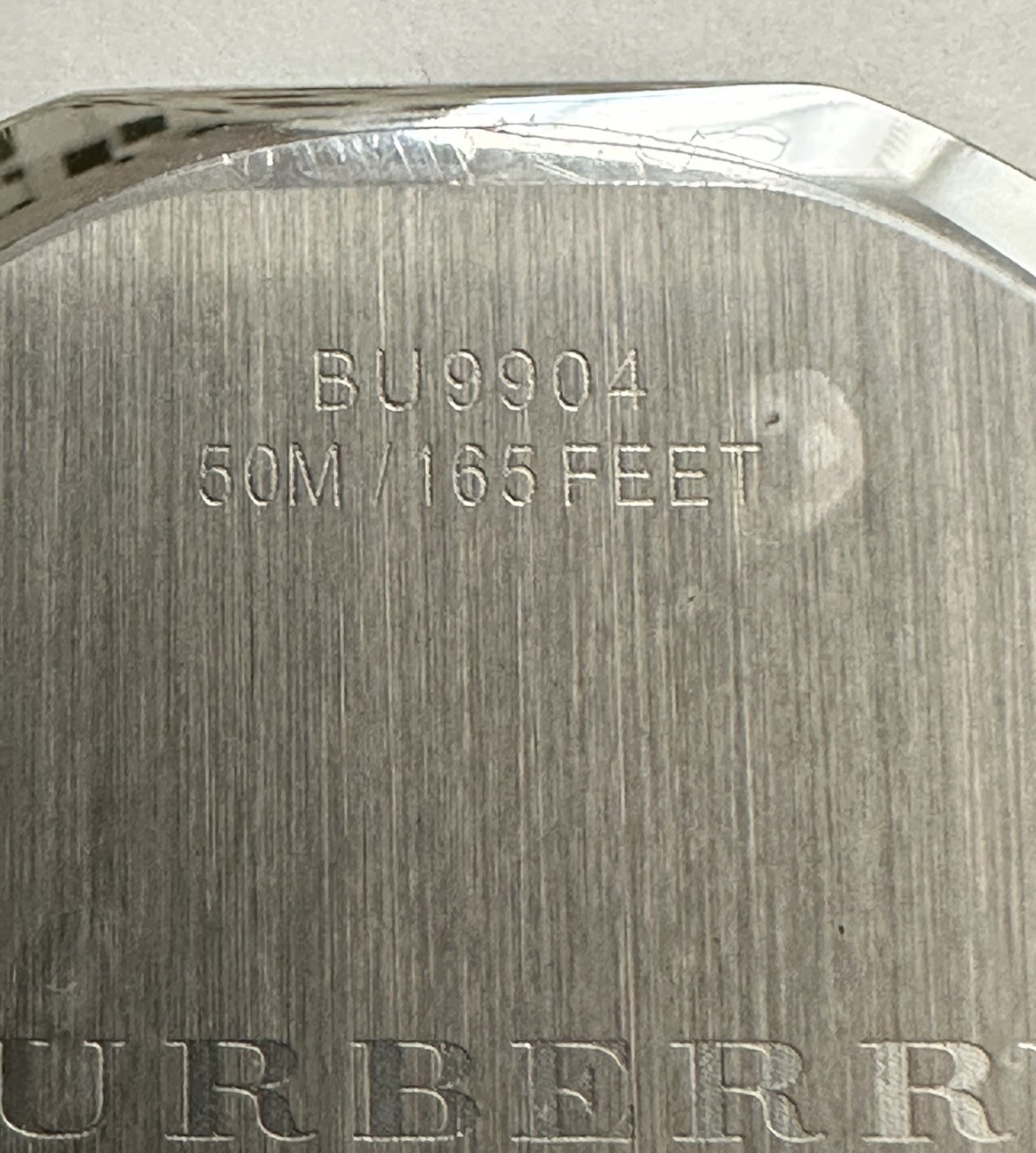 New Genuine Burberry BU9904 Stainless Steel 42.5mm Case Back Part