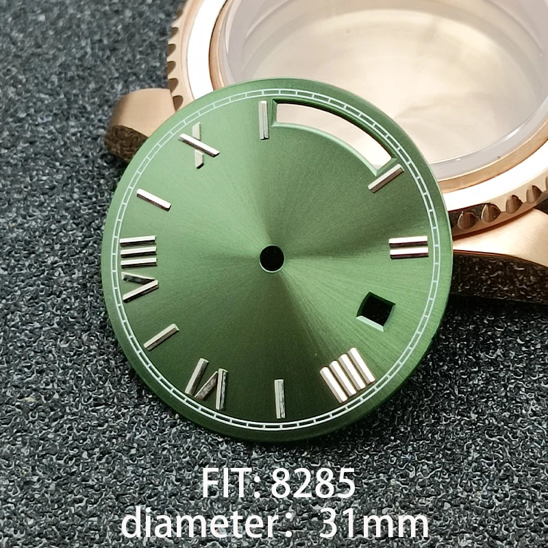 31MM DIAMETER SINGLE DATE STERILE WATCH DIAL MODIFIED DIAL for 8285 MOVEMENT ACC