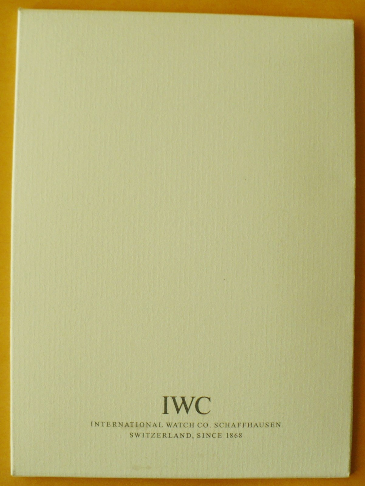 IWC Watch Cleaning Polishing Cloth