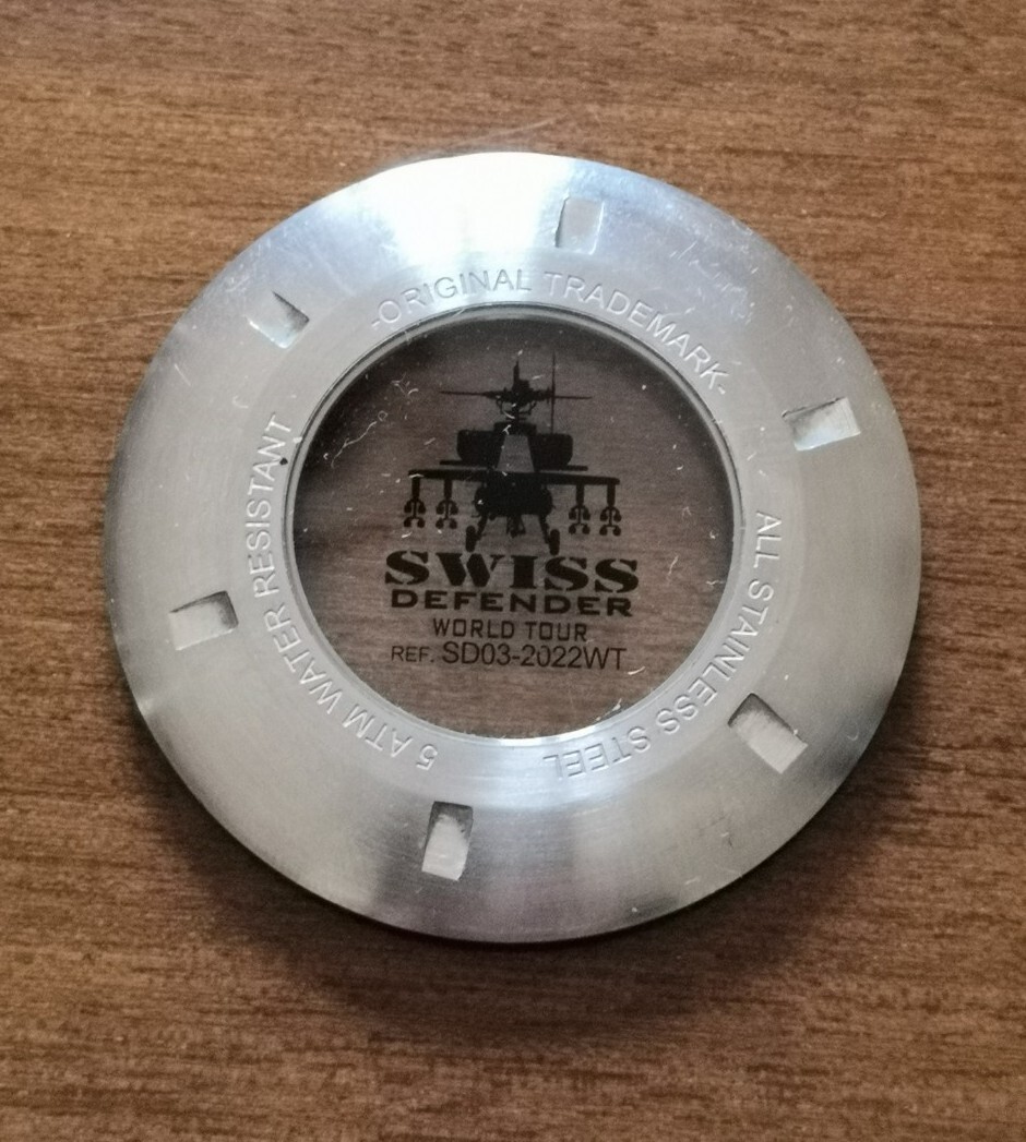 FONDELLO Swiss Defender World Tour (Only Caseback)-Vintage-Ricambi-Spare Parts