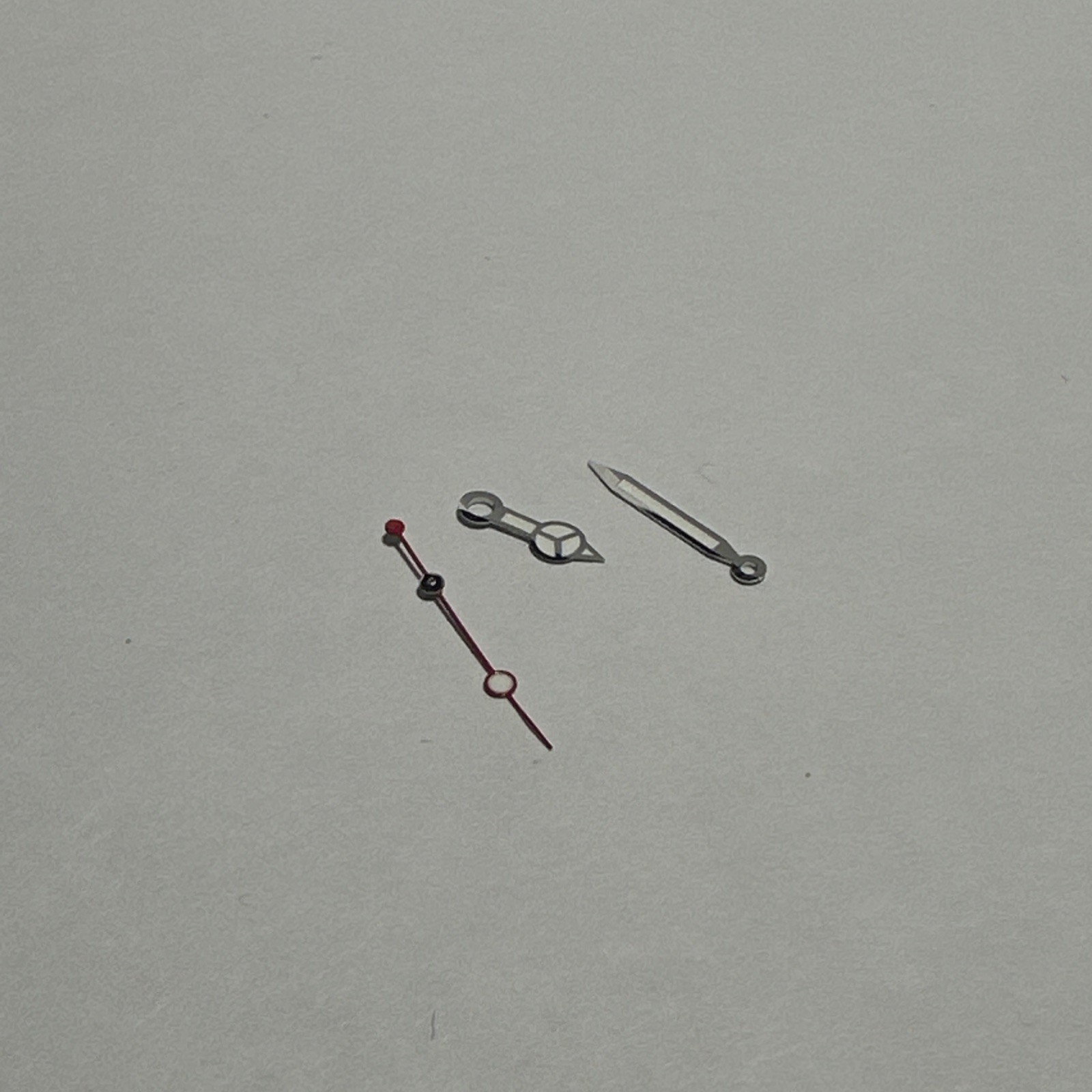 Silver “Merc w/ Red Lightning” Hands for Seiko NH35,NH36,7s26,7s36 SKX007 MOD
