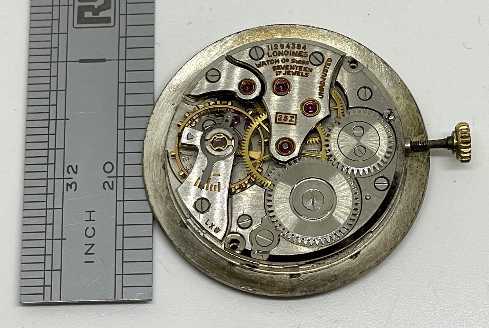 LONGINES 23Z MOVEMENT 17 Jewels Swiss Does Not Run