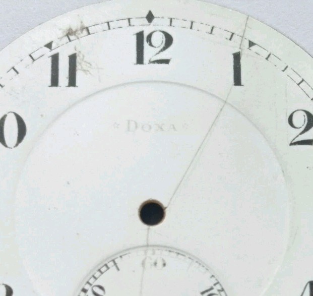 Lot 4 pieces Vintage watch dial DOXA, ZENITH And others Pocket watch dial 1920’s
