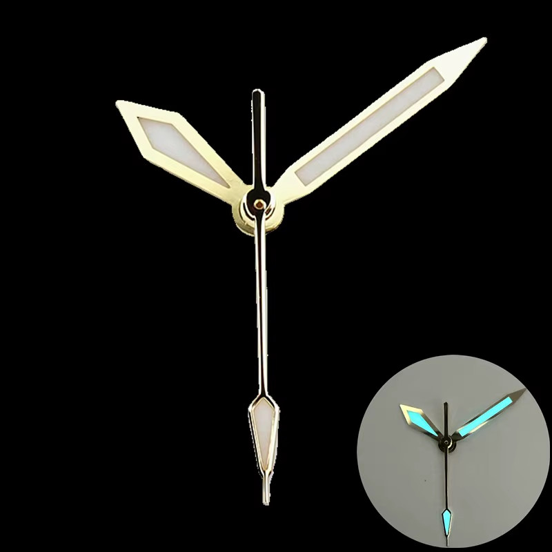 High Quality Polished Silver Gold Watch Hands C3 Bgw9 Green Blue Bright Luminous