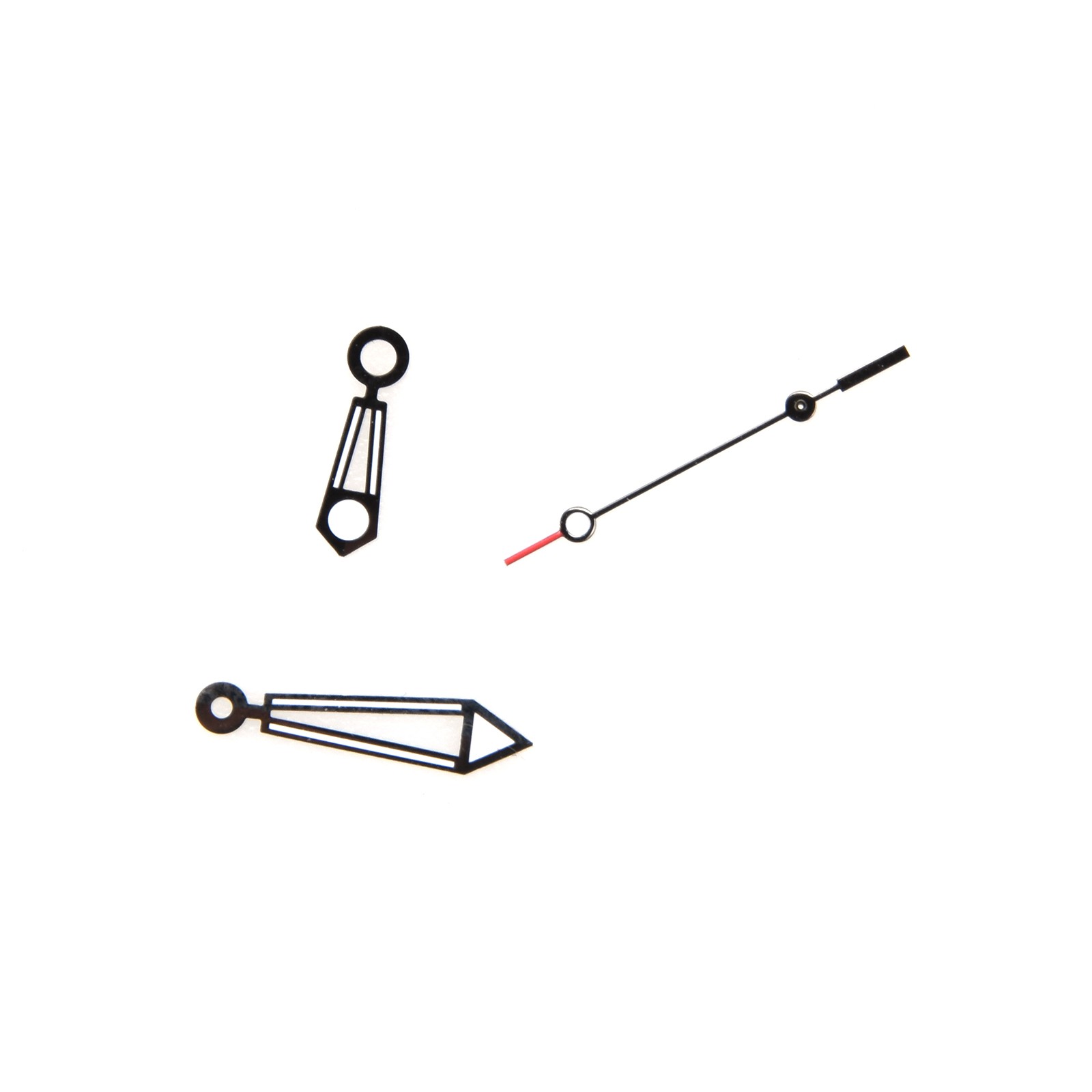 New Black Watch Hands Hour Minute Second Needles For ETA 2824-2 Watch Movement