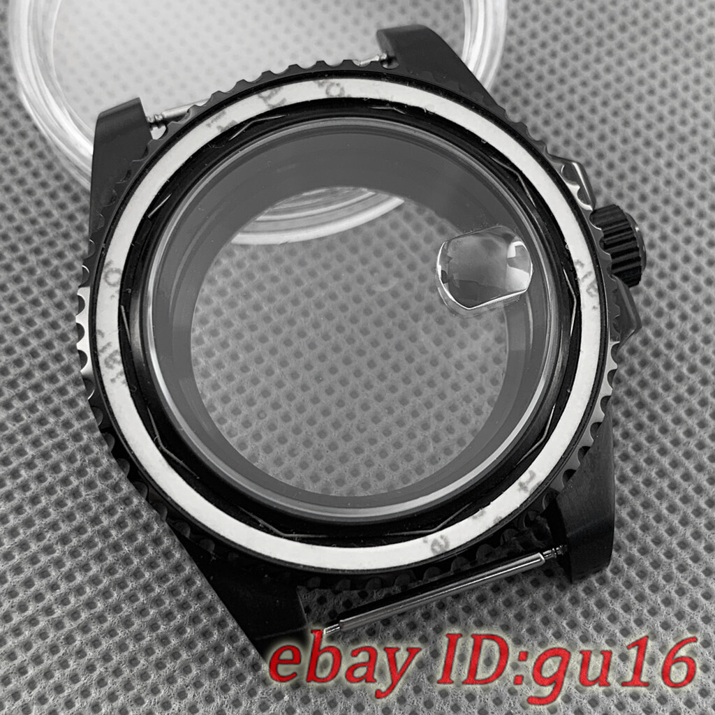 40mm Sapphire glass PVD Watch Case Fit NH35 NH36 ETA 2824 2836 Miyota 8215 821A