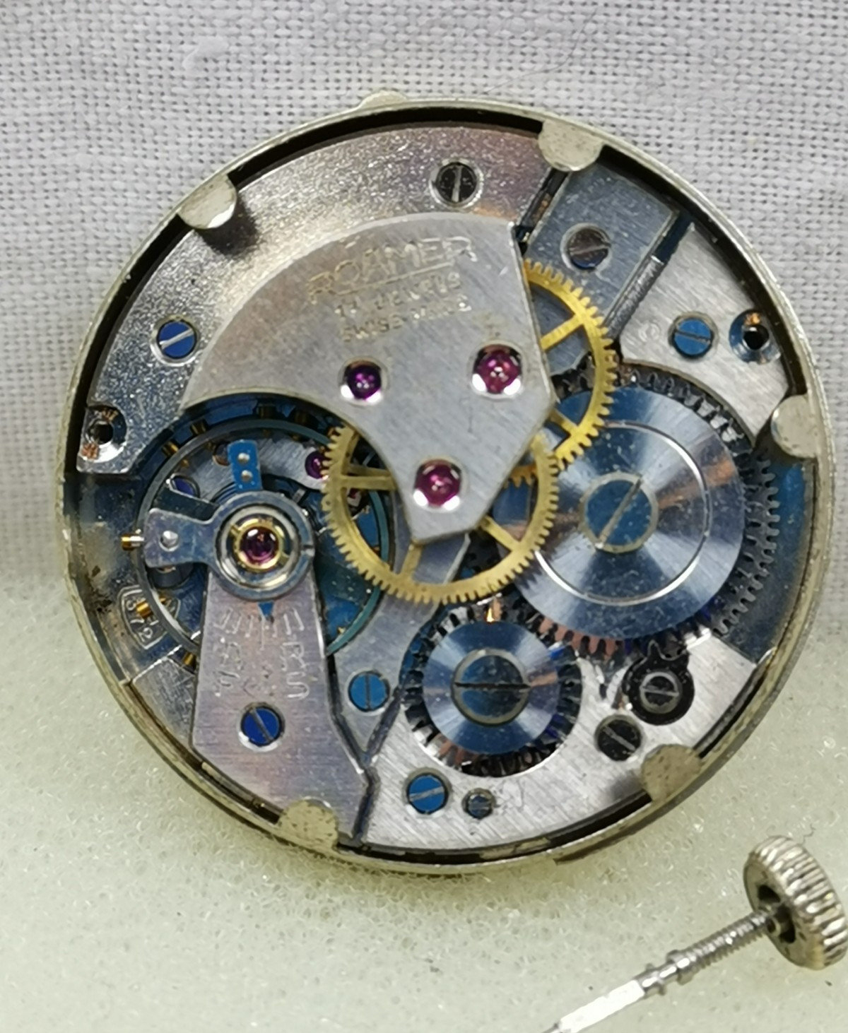 Roamer RW 17J Cal. MST 372 Swiss Wristwatch Movement Parts/ Repair!