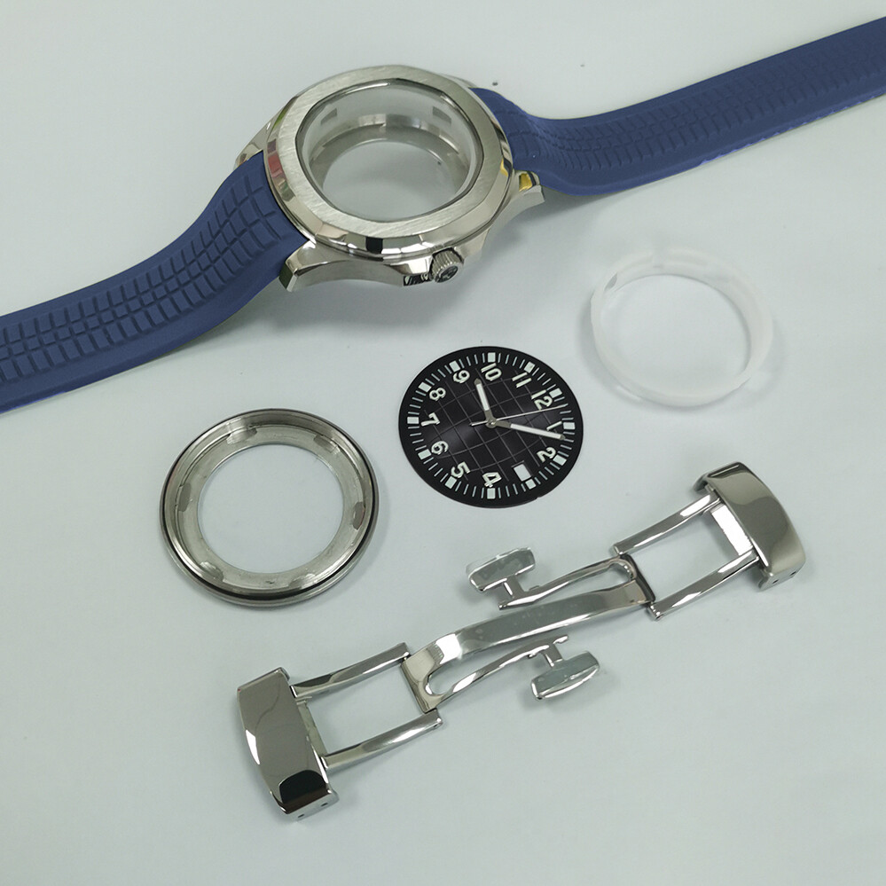 42mm watch case+22mm Rubber strap+30.5mm dial+NH35 hand fit NH35 NH36 movement
