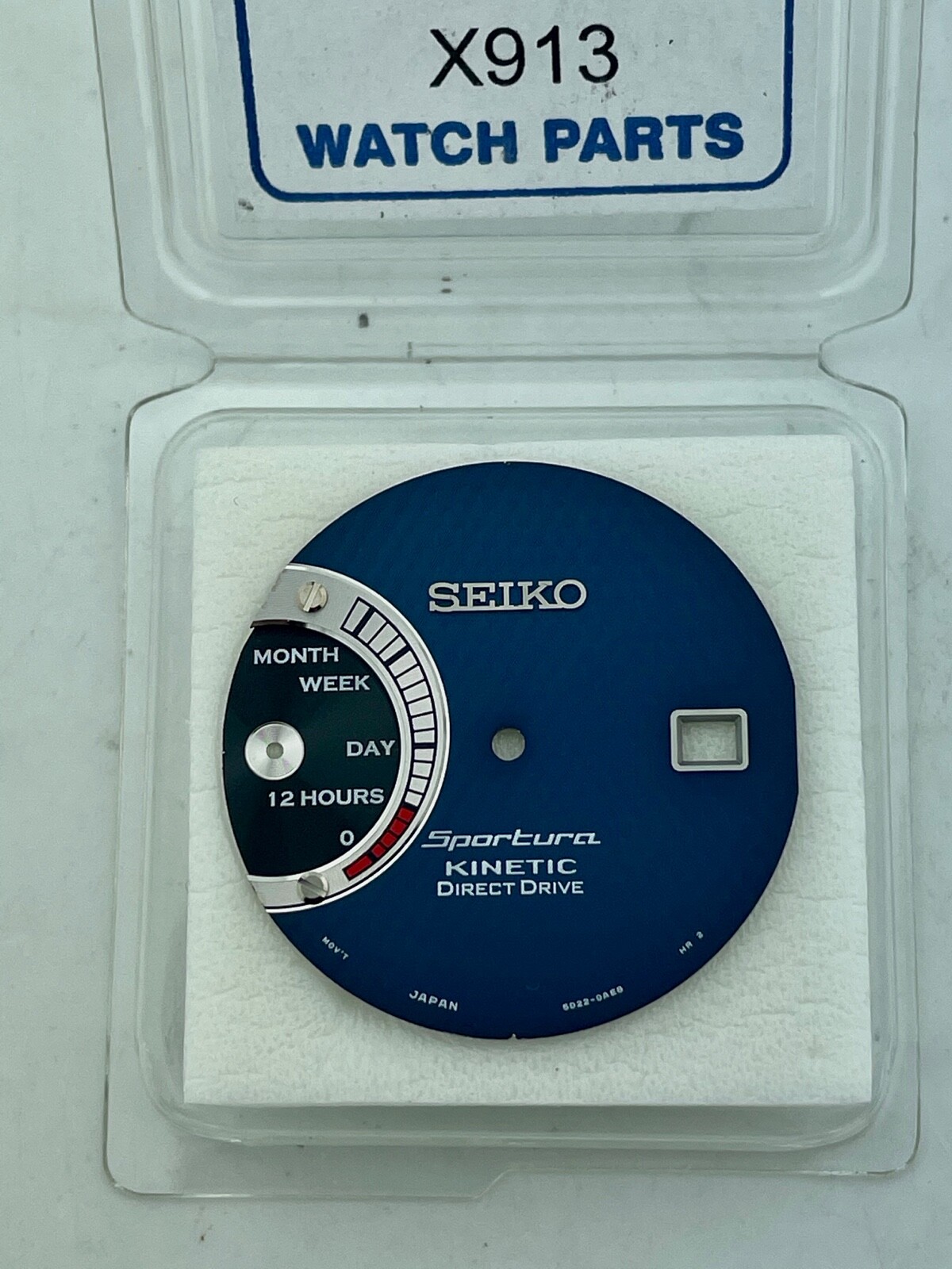 SEIKO GENUINE- SRG017 -SPORTURA KINETIC DIRECT DRIVE- BLUE DIAL PT# 5D220AE8X913