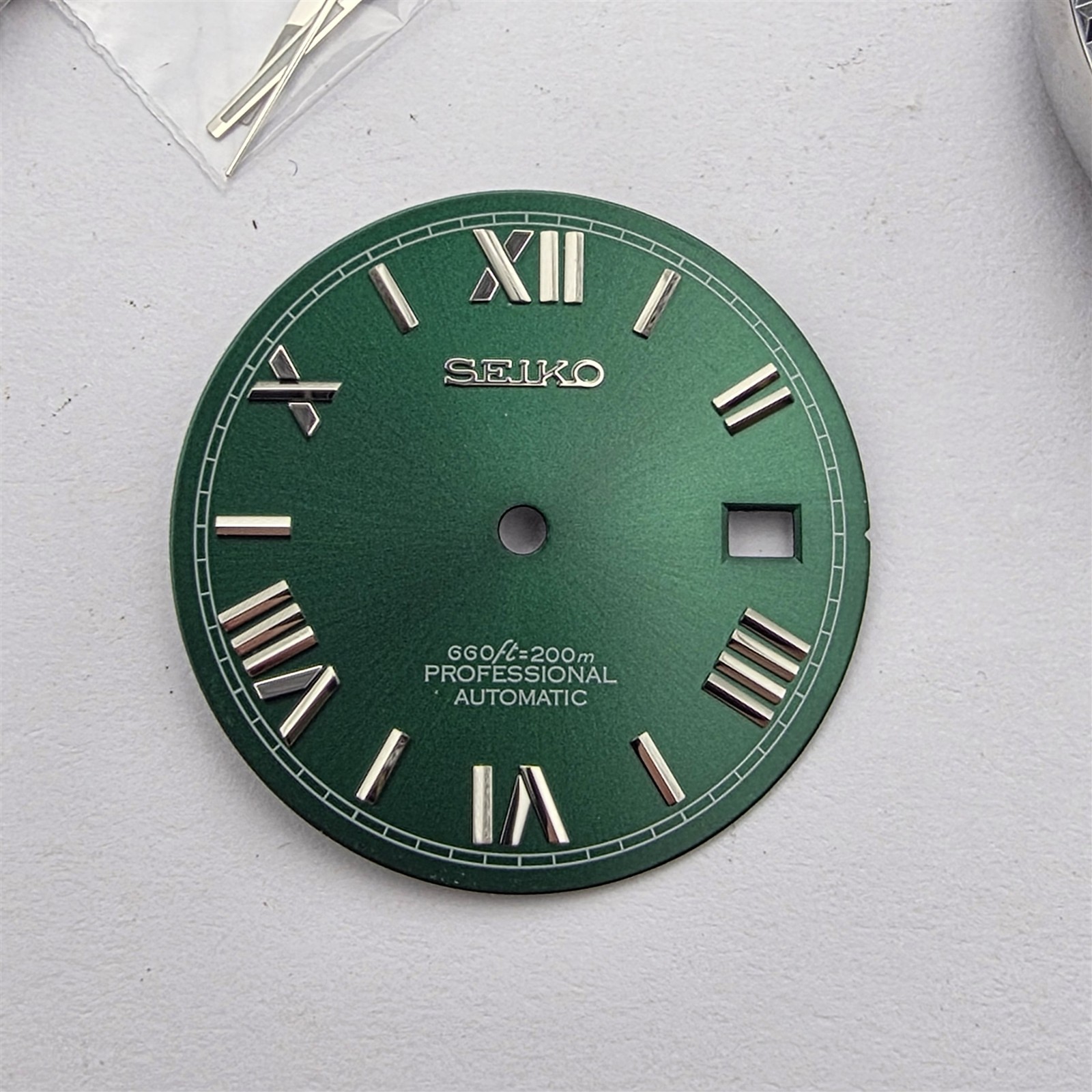 NEW AF SEIKO LEX DATE JUST SS GREEN ROMAN KIT CASE BEZEL GLASS STRAP DIAL CROWN