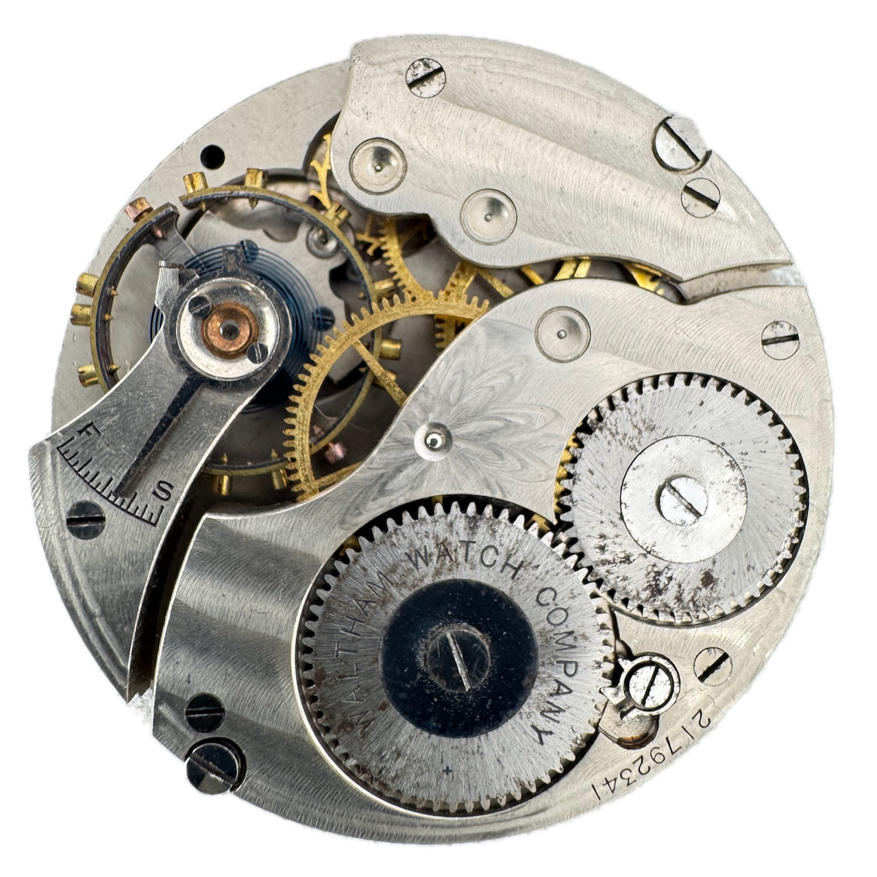 Antique 16s 1917 Waltham 7j Mechanical Hunter Pocket Watch Movement Equity USA
