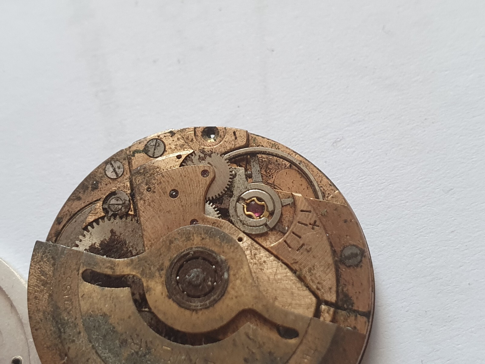 ENICAR cal 125 watch automatic movement only Rusted project