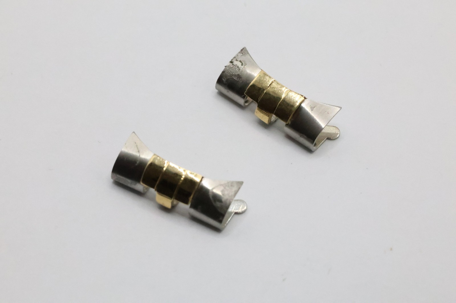 Authentic 455B Rolex 20mm End Links 18k Yellow Gold & Stainless Steel #665