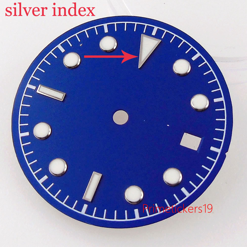 30.5mm Green Lume Watch Dial Fit For NH35/NH35A Miyota 8215 821A ETA 2824 2836 D