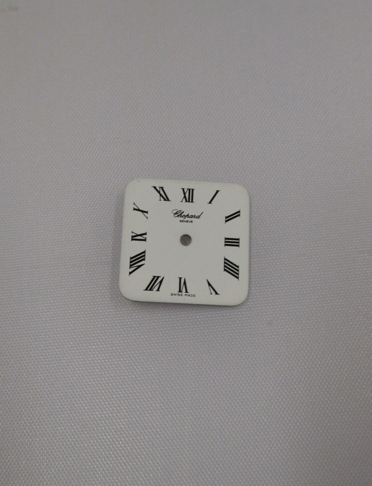 White Authentic Chopard Geneve Swiss Square Watch Dial w/ Roman Numerals 16.5mm