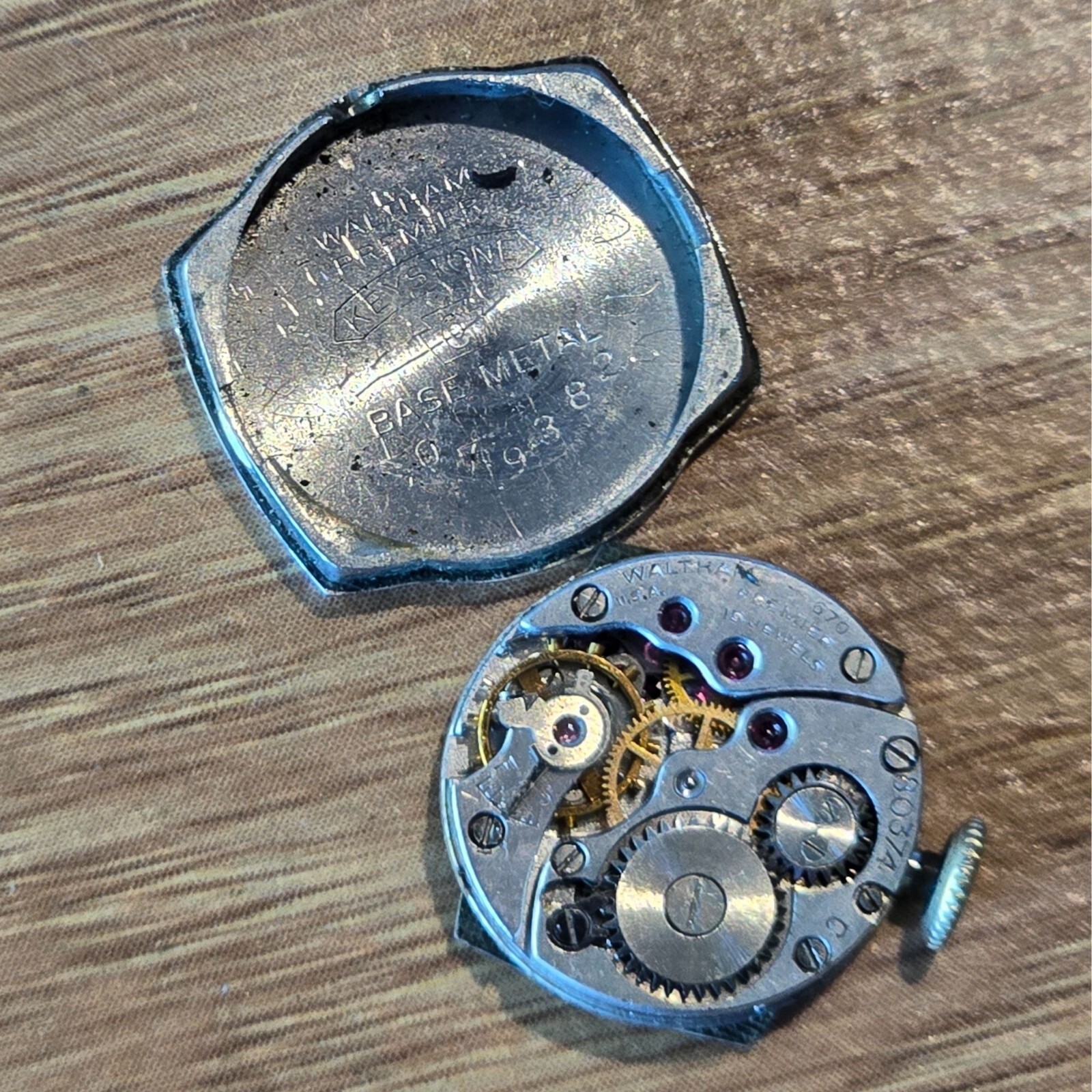 Vintage Waltham Premier 670 15 Jewels 80374 C USA Mechanical Watch Movement WP2