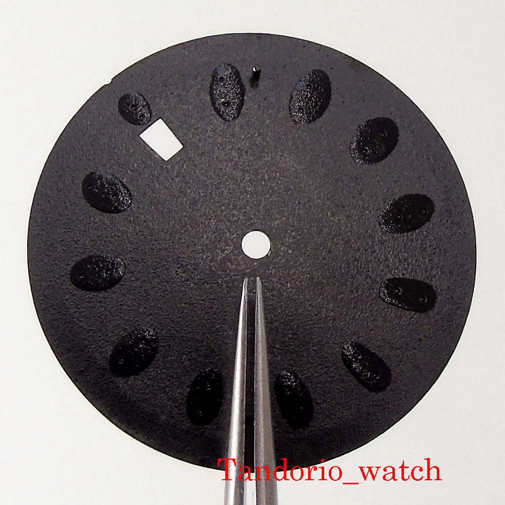 33.2mm Black Blue Green Sterile Watch Dial Fit NH35 NH36 Date Window Watch Parts