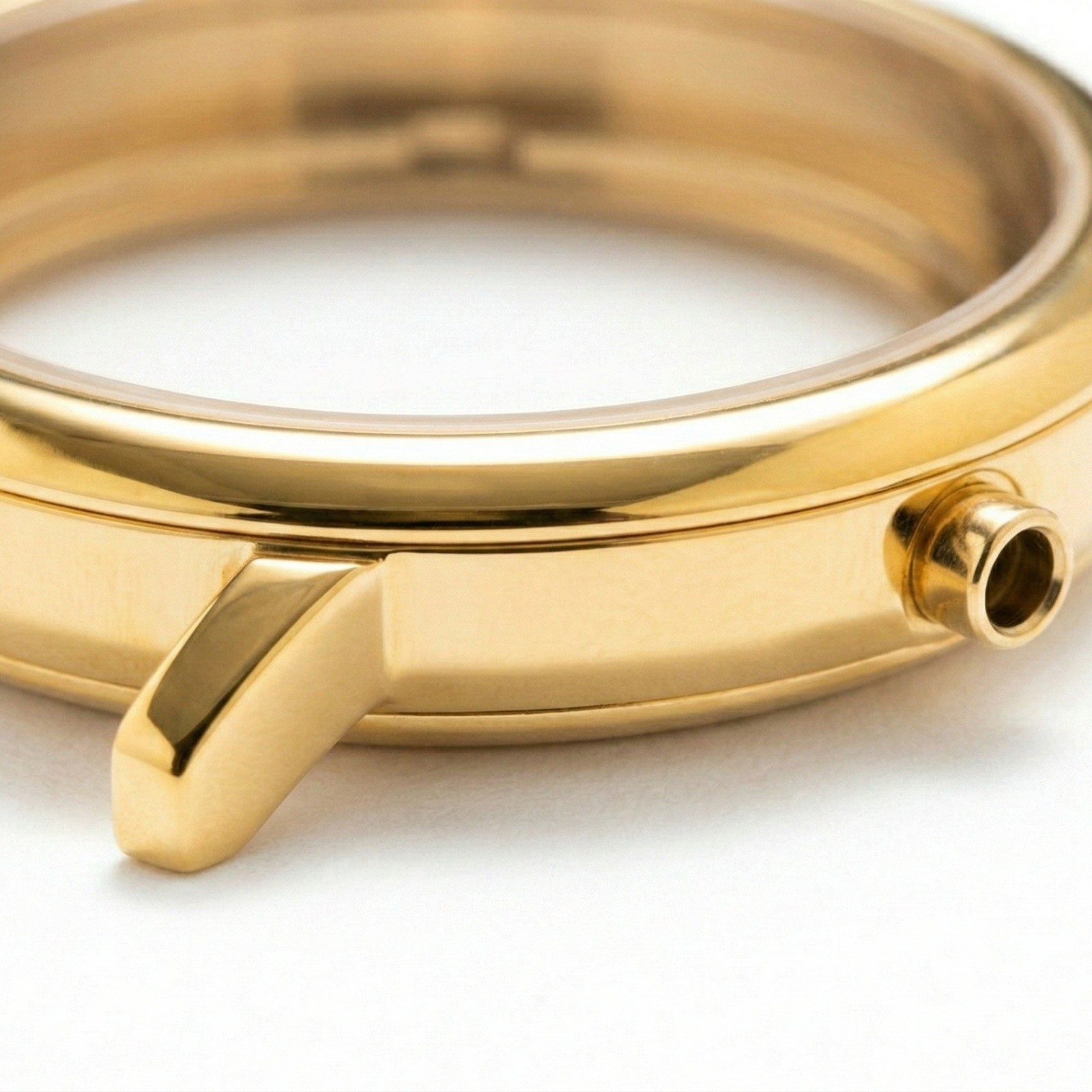 37mm GLASS waterproof ring Gold Watch Case for GL22 Movement